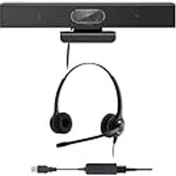 Project Telecom Professional HD 1080P Webcam | professional binaural noise-cancelling USB headset | package package | compatible with drum
